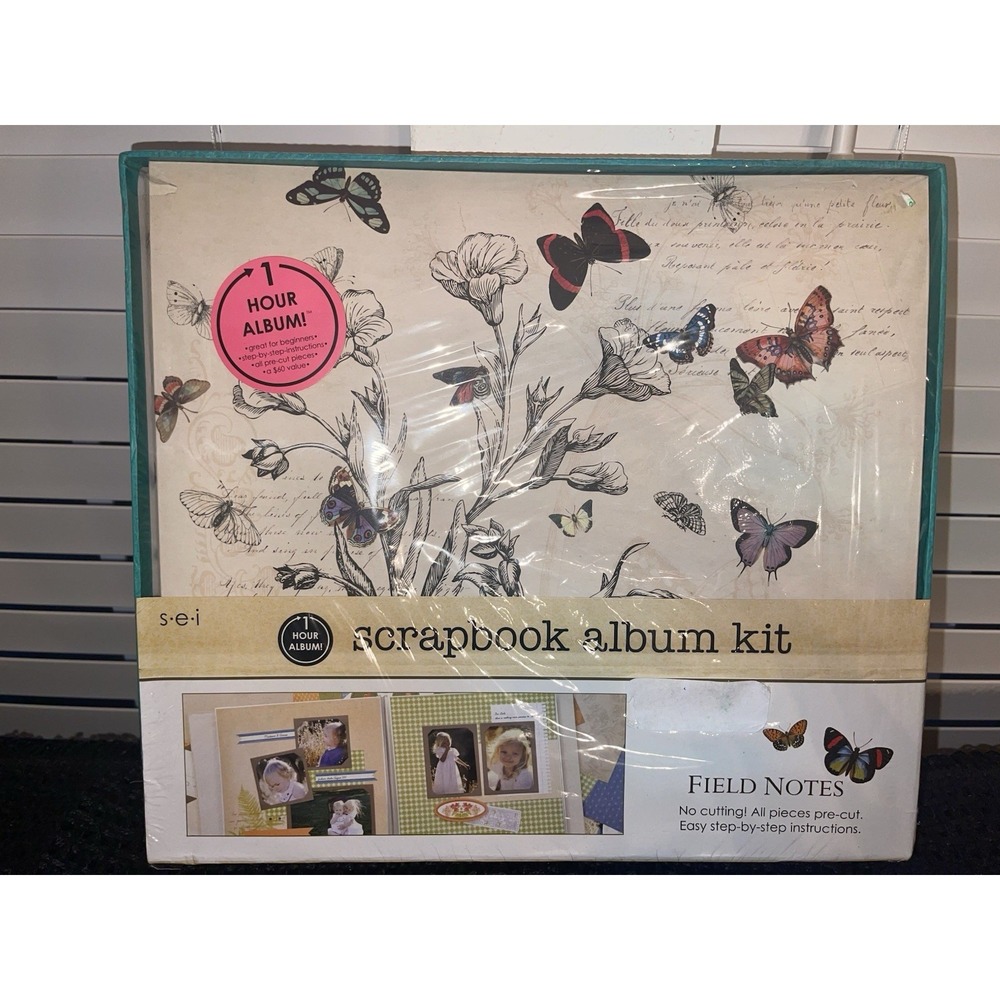 Field of Notes Scrapbook Album Kit New New Sealed